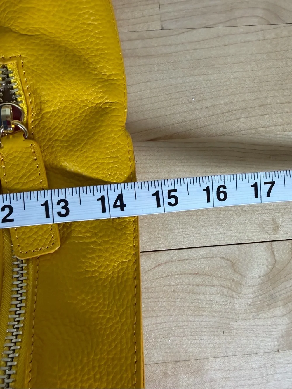 Tote Le Monde Marigold Pebbled Leather Hobo Shoulder Bag